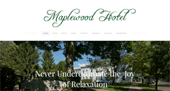 Desktop Screenshot of maplewoodhotel.com